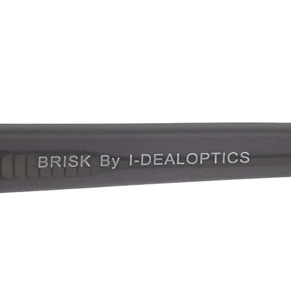 I-Dealoptics Eyeglasses Frames BRISK BLACK Matte Black Gray 50-17-138